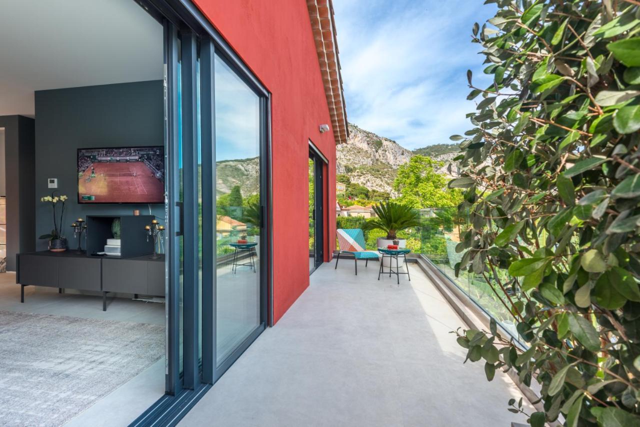אזה Deluxe Villa Graziella 200 M From The Beach מראה חיצוני תמונה